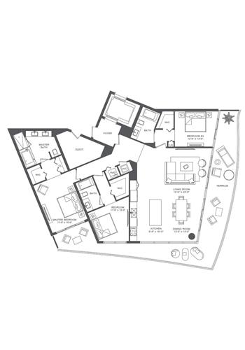 Three-Bedroom Suite/Condo